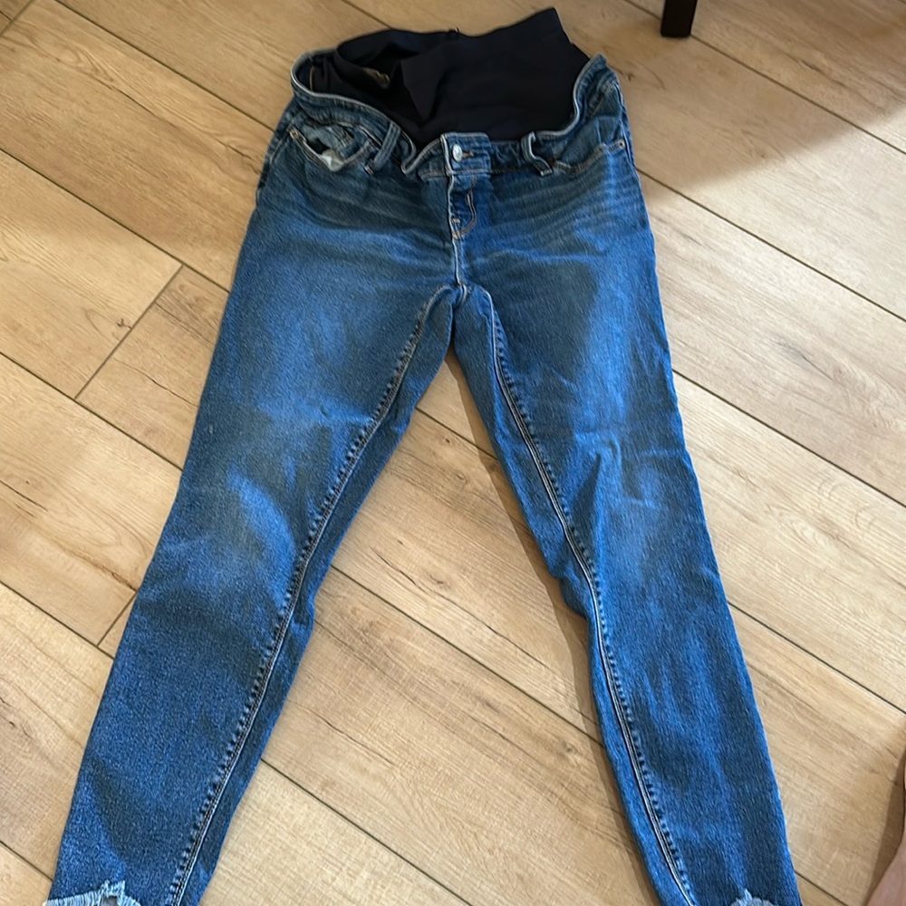 Old navy maternity jeans long stretchy